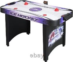 Hathaway Hat Trick 4-Ft Air Hockey Table for Kids Adults Electronic Scoring