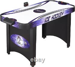 Hathaway Hat Trick 4-Ft Air Hockey Table for Kids and Adults with Electronic and