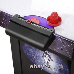 Hathaway Hat Trick 4-Ft Air Hockey Table for Kids and Adults with Electronic and