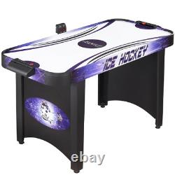 Hathaway Hat Trick 4-Ft Air Hockey Table for Kids and Adults with Electronic and