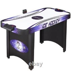 Hathaway Hat Trick 4-Ft Air Hockey Table for and Adults with Electronic and M