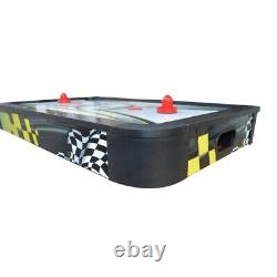 Hathaway Le Mans 42-in Tabletop Air Hockey Table Gaming System New Black Yellow