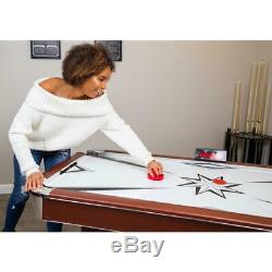 Hathaway Midtown 6 ft. Air Hockey Family Game Table w Electronic Scoring, and