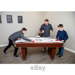 Hathaway Midtown 6 ft. Air Hockey Family Game Table w Electronic Scoring, and