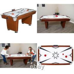 Hathaway Midtown Air Hockey Table, 6-Ft, Cherry Wood Finish