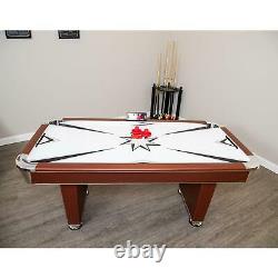 Hathaway Midtown Air Hockey Table, 6-Ft, Cherry Wood Finish