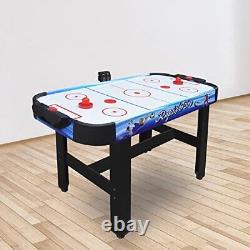 Hathaway Rapid Fire 42-in 3-in-1 Air Hockey Multi-Game Table with Soccer and