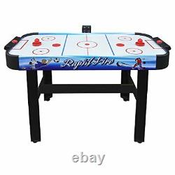 Hathaway Rapid Fire 42-in 3-in-1 Air Hockey Multi-Game Table with Soccer and