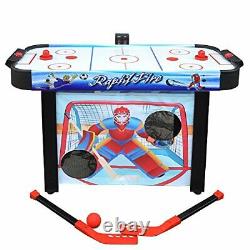 Hathaway Rapid Fire 42-in 3-in-1 Air Hockey Multi-Game Table with Soccer and