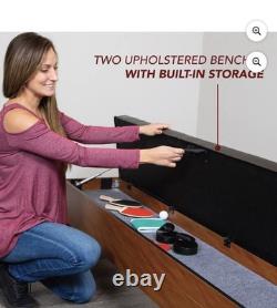 Hathaway Sherwood 7-ft Air Hockey Table withBenches