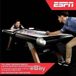 Hockey Table 8-Ft Game Room Indoor Play Air-Powered Overhead Scorer Home