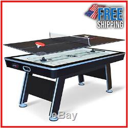 Hockey Table Game Home 80 Air Powered Hover Family Bonus Table Tennis Top Combo