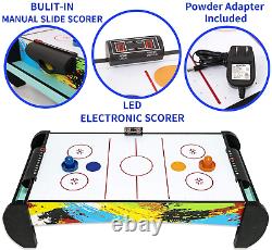 Kids Air Hockey Table Electronic Air Hockey Table for Kids and Adults with and
