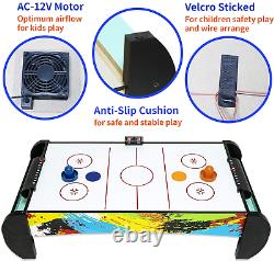 Kids Air Hockey Table Electronic Air Hockey Table for Kids and Adults with and