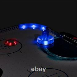 LED Light-Up 54 Air Hockey Table Includes 2 LED Hockey Pushers and LED Puck