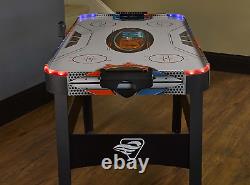 LED Light-Up 54 Powered Air Hockey Table Includes 2 LED Hockey Pushers & Puck