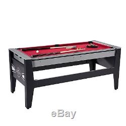 Lancaster 4 in 1 Air Hockey Pool Ping Pong Football Sports Swivel Game Table
