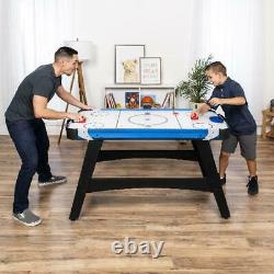 Large Air Hockey Table 54in Game Room Office with2 Pucks 2 Pushers LED Score Board