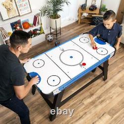 Large Air Hockey Table 54in Game Room Office with2 Pucks 2 Pushers LED Score Board
