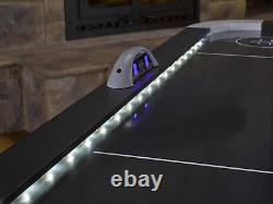 Lumen-X Lazer 6' Interactive Air Hockey Table Featuring All-Rail LED Lighting an