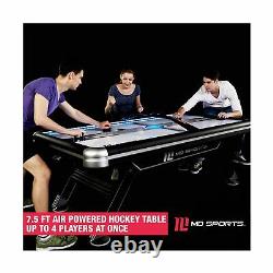 MD Hockey Table Air Powered 2 Player Set 90 x 48 Titan Steel Legs Black New