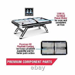 MD Hockey Table Air Powered 2 Player Set 90 x 48 Titan Steel Legs Black New