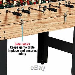 MD Sports 48 Inch 3-In-1 Combo Game Room Table 3 Games Billiards Hockey Foosball