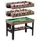 MD Sports 48 Inch 3-In-1 Combo Game Table Air Powered Hockey Foosball Billiards
