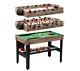 MD Sports 48-Inch 3-In-1 Combo Game Table with Air Powered Hockey, Foosball