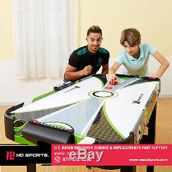 MD Sports 48 Inch Air Powered Hockey Table With LED Electronic Scorer Classic Game