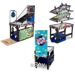 MD Sports 48 inch 12-in-1 Combo Multi-Game Table Air Hockey Basketball Bowling