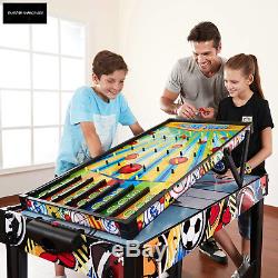 MD Sports 48 inch 12-in-1 Combo Multi-Game Table, Games with Air Powered Hockey
