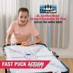 MD Sports 4FT. Air Powered Hockey Table, Multi-color