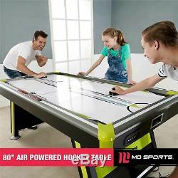 MD Sports 80 x 42-Inch 2-Player Air Hockey Table w Electronic Scorer (Open Box)