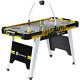 MD Sports Air Hockey Game Table, Overhead Electronic Scorer, Black/Yellow, 54 x