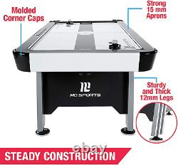 MD Sports Air Hockey Table for Adults and Kids, with LED Lights and Sound Effect