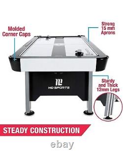 MD Sports Air Hockey Table for Adults and Kids, with LED Lights and Sound Effects