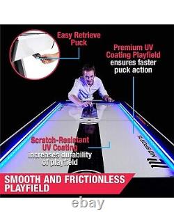 MD Sports Air Hockey Table for Adults and Kids, with LED Lights and Sound Effects