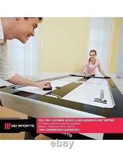 MD Sports Air Hockey Table for Adults and Kids, with LED Lights and Sound Effects