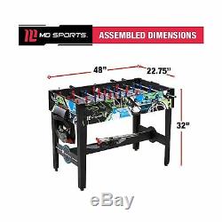 MD Sports Game Combination Table Set Multiple Styles Air Hockey Foosball CBF048
