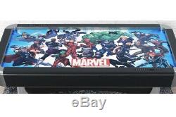 Marvel Universe Air Hockey Table Black Silver Iron man SpiderMan Captain America