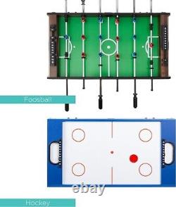 Mesa De Juegos Combinada Multiple Varios Juegos 4 En 1 Billar Futbolito PingPong