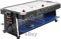 Mightymast Leisure Revolver 7ft 3 in 1 Table Pool, Air Hockey & Tennis