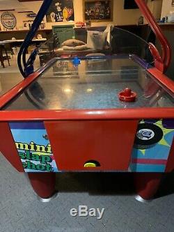 Mini SLAPSHOT SAM Home Arcade Air Hockey Table ICE