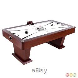 Monarch 7.5-ft Dark Wood Air Hockey Table With Electronic Game Controller