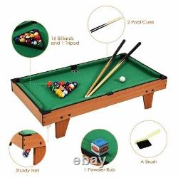 Multi Game Air Hockey Mini Pool Table Tennis Set 3in1 Tabletop Compact Combo Fun