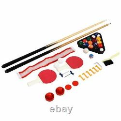 Multi Game Air Hockey Mini Pool Table Tennis Set 3in1 Tabletop Compact Combo Fun