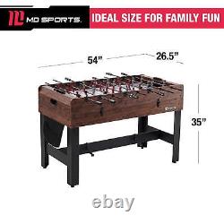 Multi Game Pool TableTable Tennis Pong Table Air Hockey Foosball 54 4-In-1