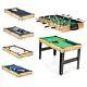 Multi Game Table, 10 in 1 Combo Game Table withFoosball Table, Air Hockey, Pool