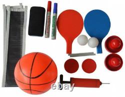 Multi-Game Table 4-in-1 54 in. Basketball Air Hockey Table Tennis Dry Erase